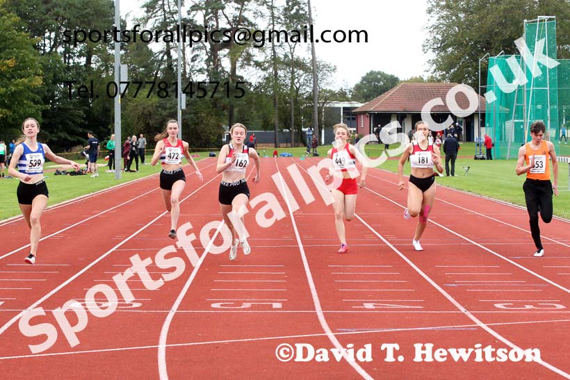 100 metres, NECAA Open Meeting, Morpeth, Sunday, September 27th. David T. Hewitson/Sports for All Pics